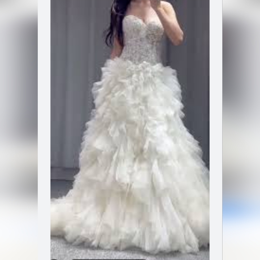 Fairy Princess Wedding Dress Tulle Corset Embroidered Pearls Swanlake Balletcore